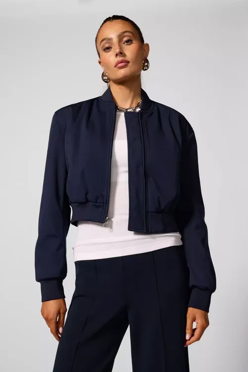MPG Bomber Jacket Navy Blazer