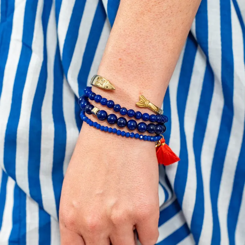 Ink + Alloy Sally Fish Cuff Bracelet Brass