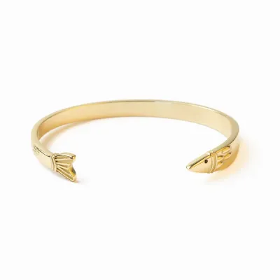 Ink + Alloy Sally Fish Cuff Bracelet Brass