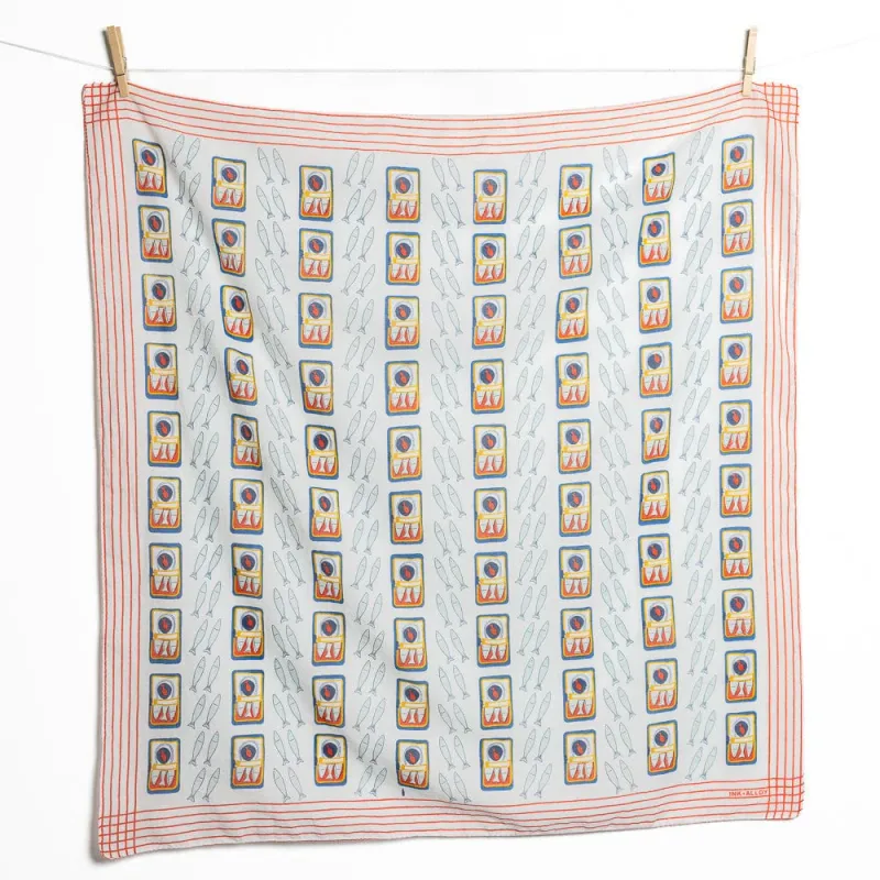 Ink + Alloy Olivia Sardine Print Scarf