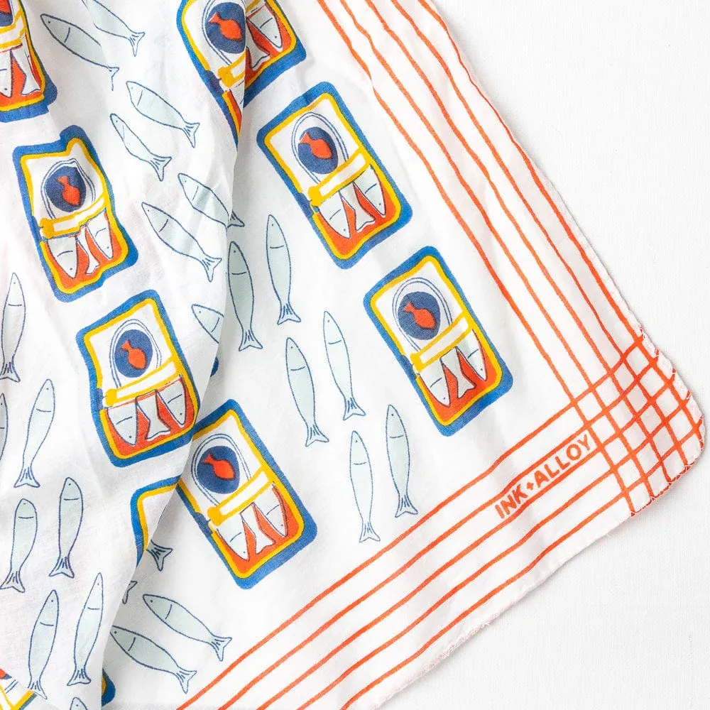 Ink + Alloy Olivia Sardine Print Scarf