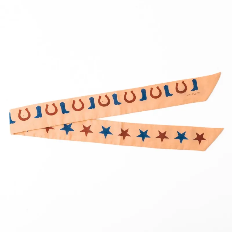 Ink + Alloy Camile Boot Print Skinny Scarf