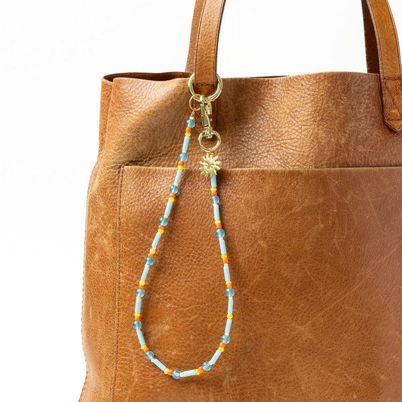Ink + Alloy Kate Beaded Bag Chain with Sun Charm Amalfi