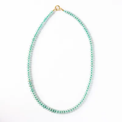 Ink + Alloy Vivianne Amazonite with Green Onyx Necklace