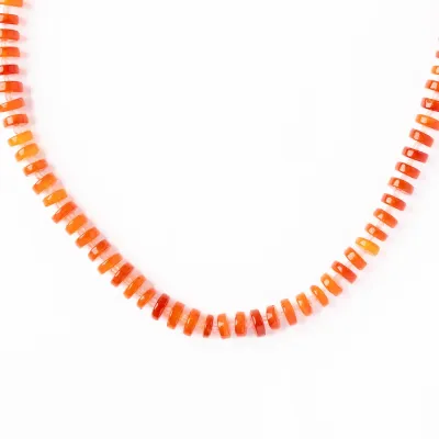 Ink + Alloy Vivianne Carnelian with Rose Quartz Necklace