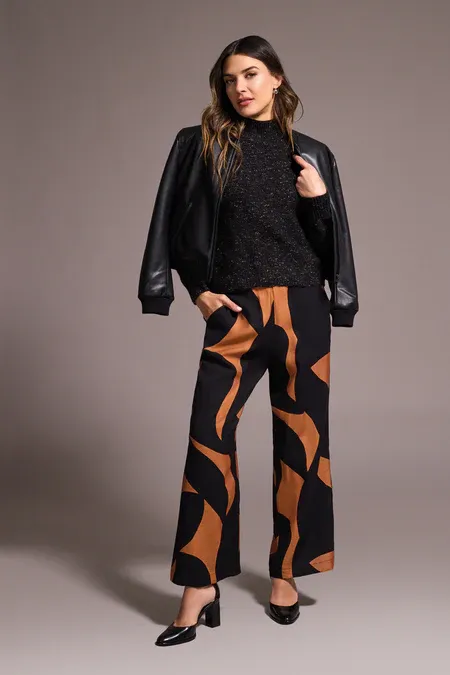 Tribal Bran Print Pull On Pant