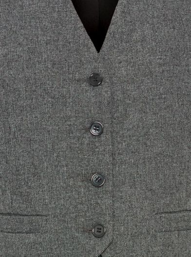 B. Young BYEtona Waistcoat 2 Mid Grey Melange