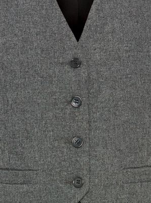 B. Young BYEtona Waistcoat 2 Mid Grey Melange