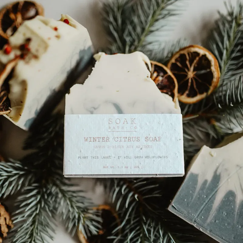 Soak Bath Co Winter Citrus Soap Bar Winter Collection