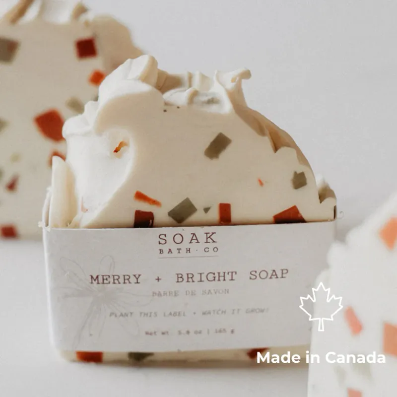 Soak Bath Co Merry and Bright Soap Bar Holiday Collection