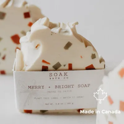 Soak Bath Co Merry and Bright Soap Bar Holiday Collection