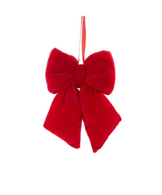 Kurt Adler Hanging Red Bow 9&quot;