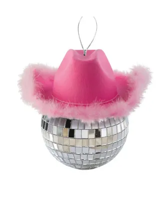 Kurt Adler Mirror Ball Cowboy Hat Ornament