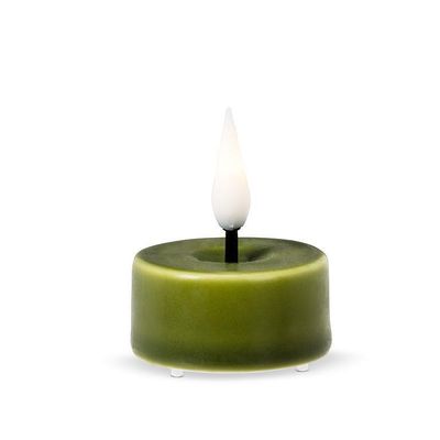 LuxLite Green LED Tealight set of 6
