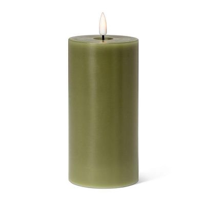 LuxLite Green LED Pillar 3x6"