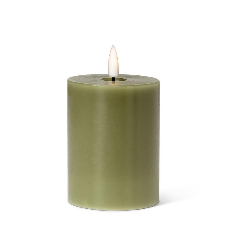 LuxLite Green LED Pillar 3x4"