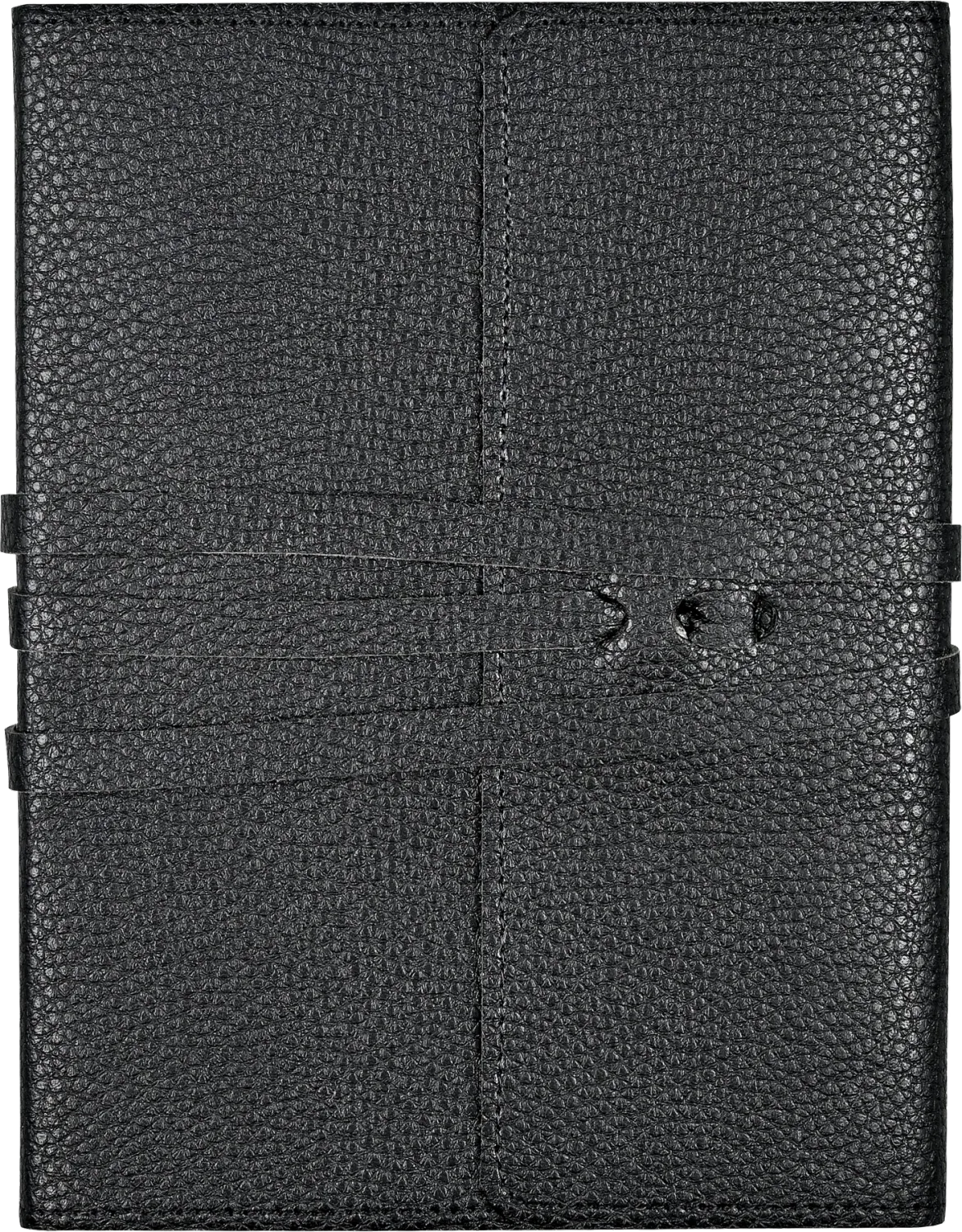 Peter Pauper Journal Leather Wrap Black