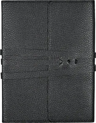 Peter Pauper Journal Leather Wrap Black
