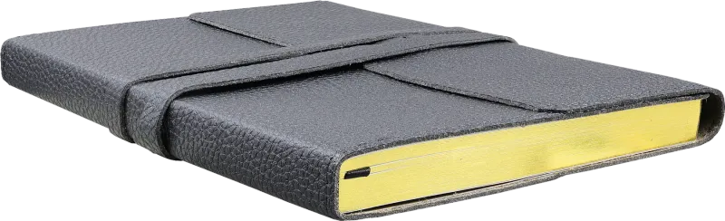 Peter Pauper Journal Leather Wrap Black