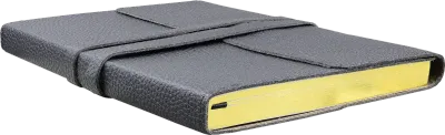 Peter Pauper Journal Leather Wrap Black
