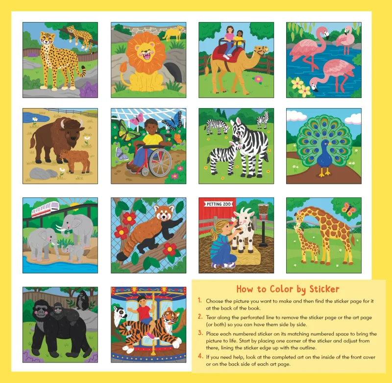 Peter Pauper My First Color by Sticker At The Zoo