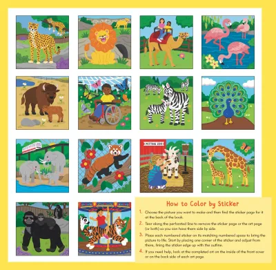 Peter Pauper My First Color by Sticker At The Zoo