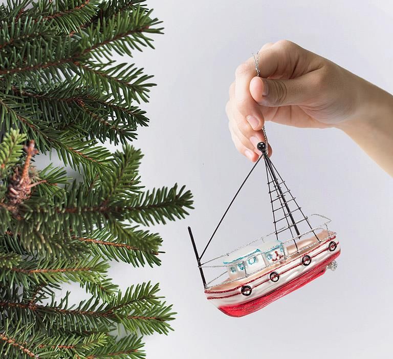Abbott Fishing Trawler Ornament