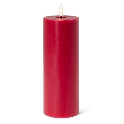 LuxLite Red LED Pillar 3x8"