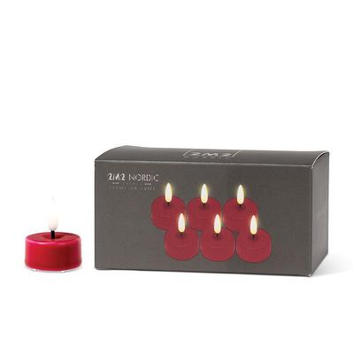 LuxLite Red LED Tealight set of 6