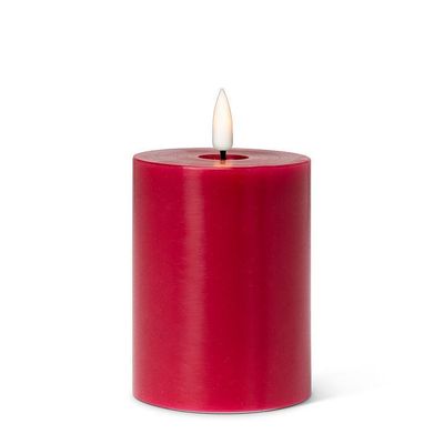 LuxLite Red LED Pillar 3x4"