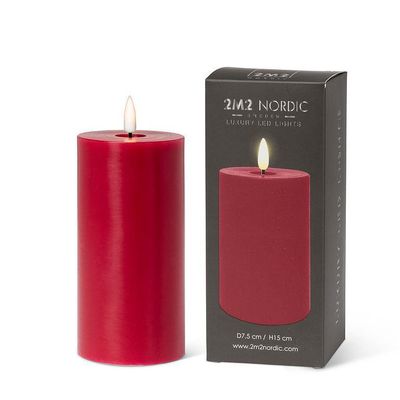 LuxLite Red LED Pillar 3x6&quot;