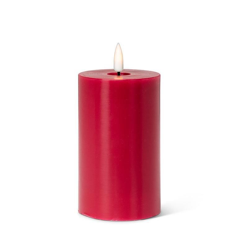 LuxLite Red LED Pillar 3x5"