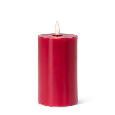 LuxLite Red LED Pillar 3x5"