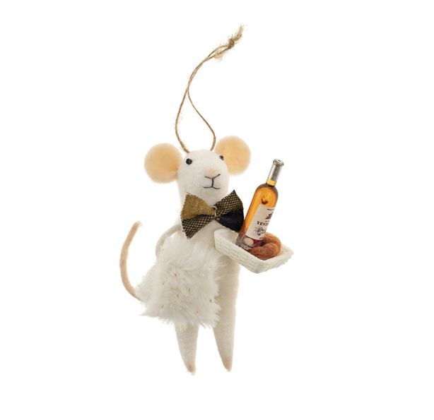 Indaba Sommelier Mouse Holiday Ornament