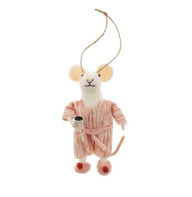 Indaba Sunday Sloane Mouse Holiday Ornament