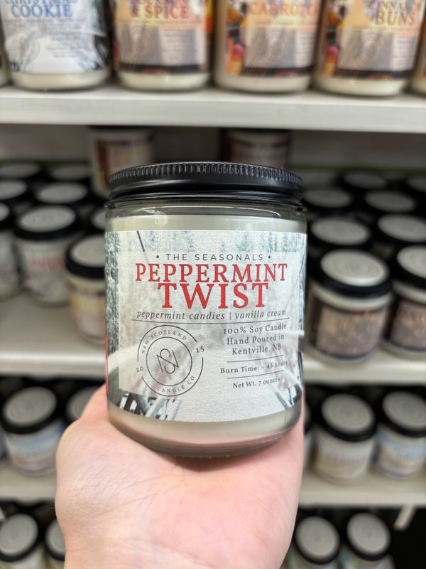 New Scotland Candle Co. Peppermint Twist 7oz New Scotland Candle Co. Peppermint Twist 7oz