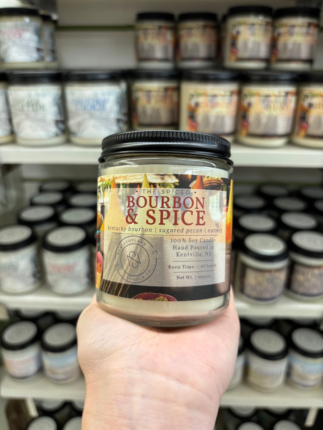 New Scotland Candle Co. Bourbon &amp; Spice 7oz