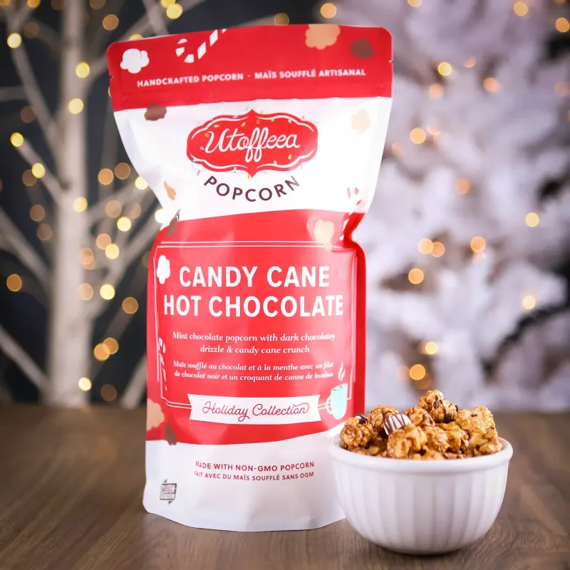 Utoffeea Candy Cane Hot Chocolate Popcorn Utoffeea Candy Cane Hot Chocolate Popcorn