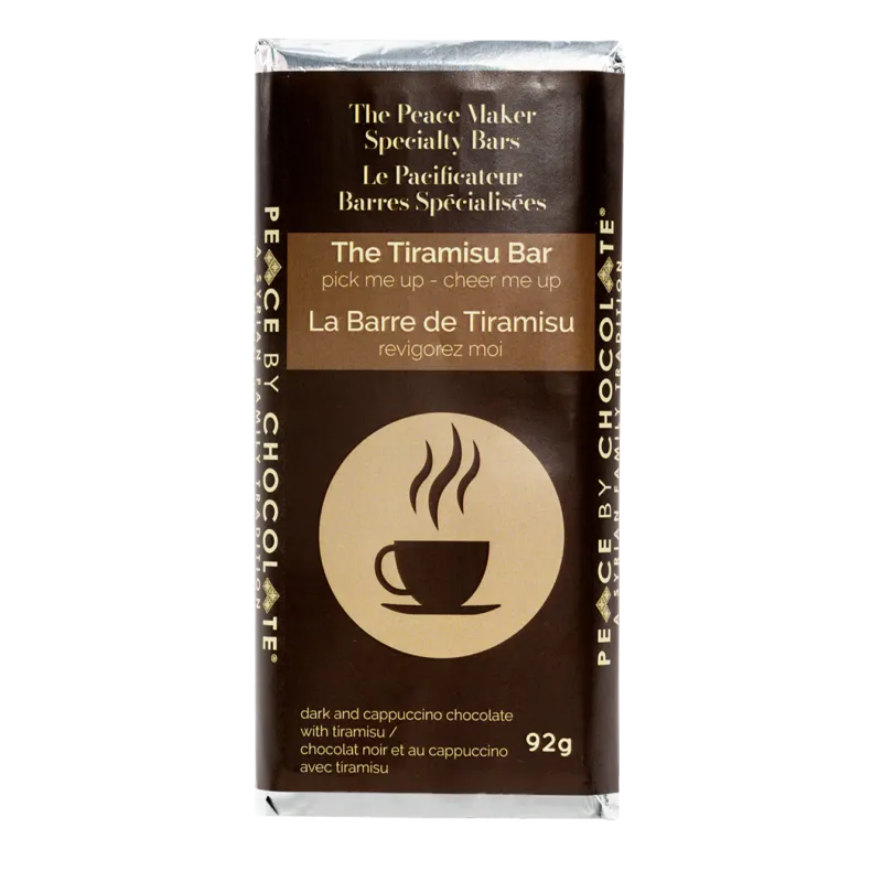 Peace by Chocolate Peace Maker Tiramisu Bar 92g Peace by Chocolate Peace Maker Tiramisu Bar 92g