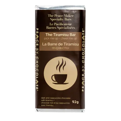 Peace by Chocolate Peace Maker Tiramisu Bar 92g Peace by Chocolate Peace Maker Tiramisu Bar 92g