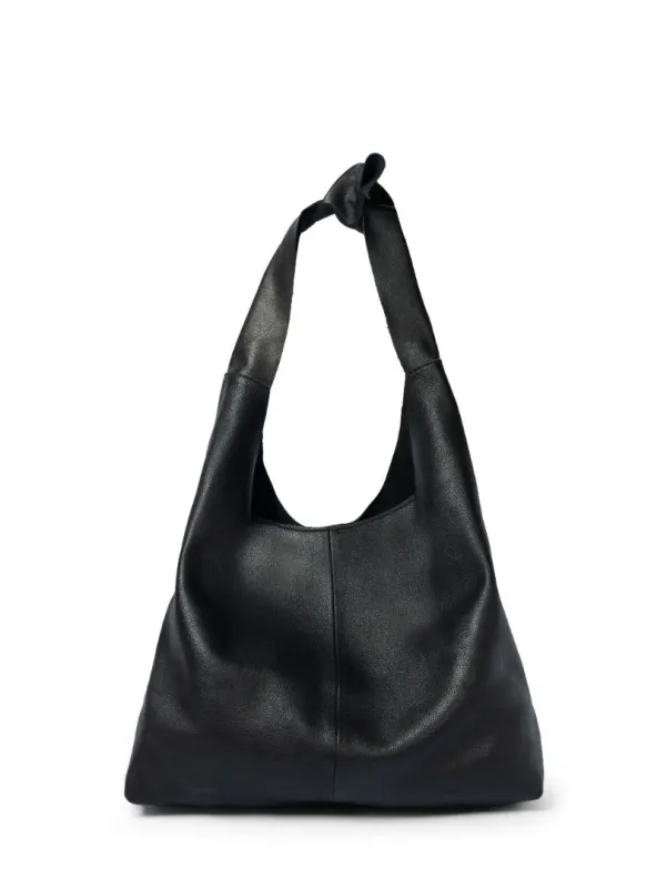 RISA Knot Tote Leather Black