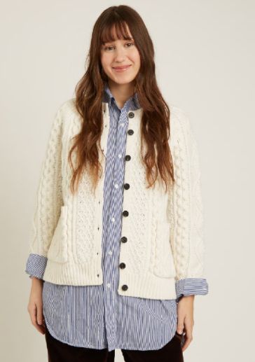 Naif Imperia Cardigan Ivory Naif Imperia Cardigan Ivory