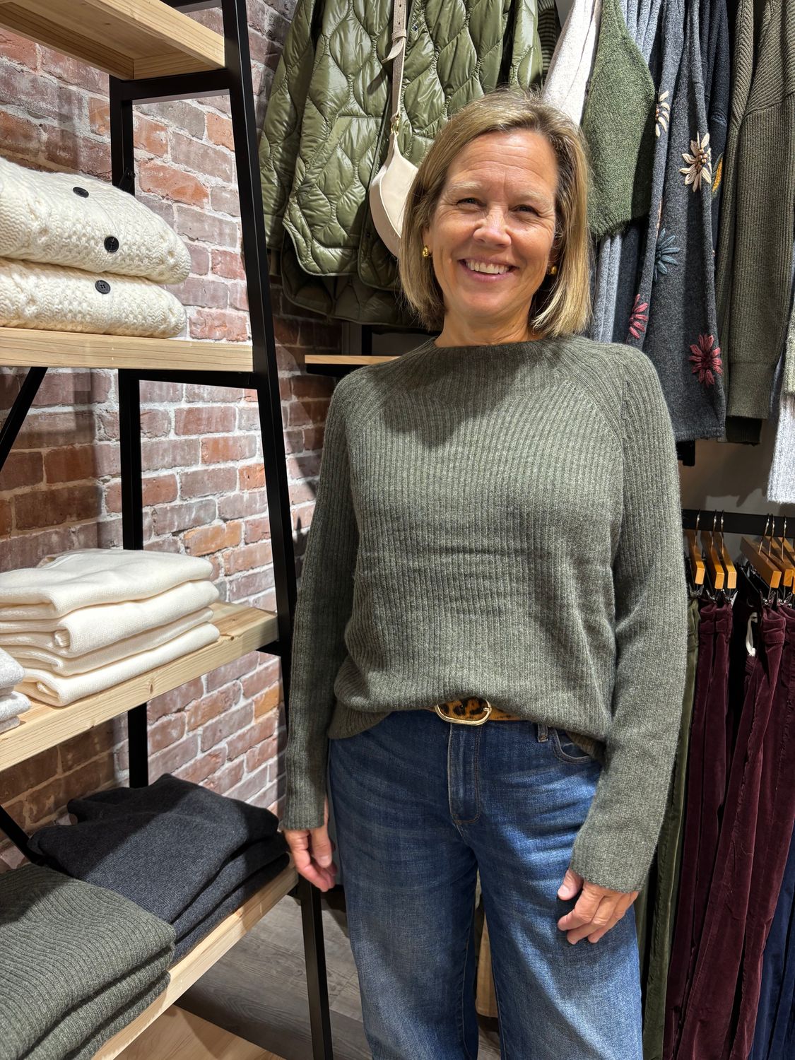 Naif Bara Sweater Melange Army Naif Bara Sweater Melange Army