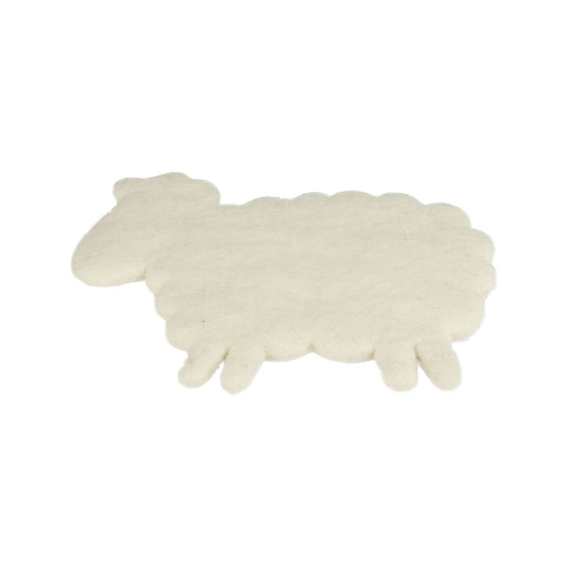 Silver Tree White Sheep Trivet