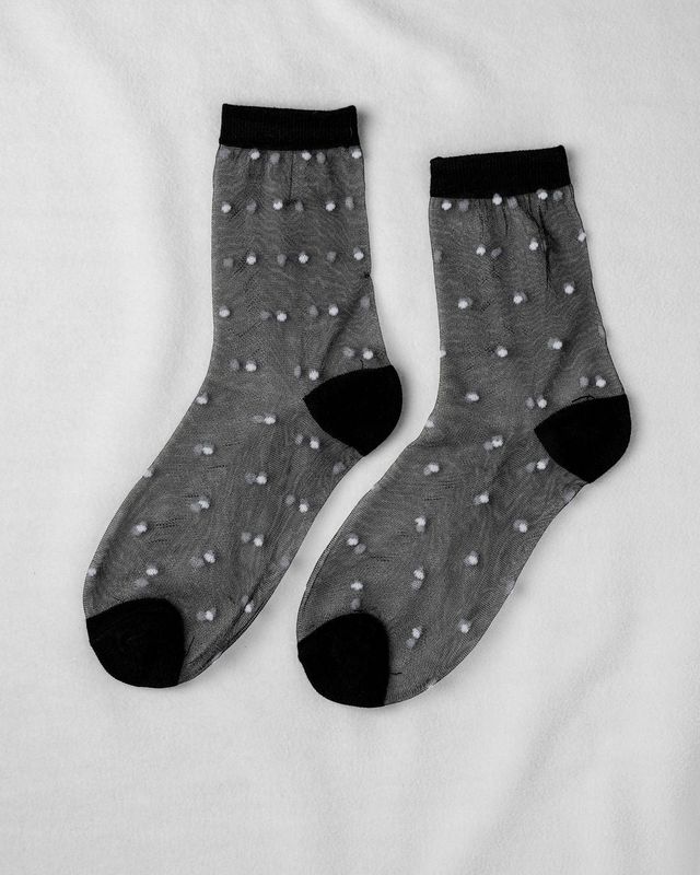 Unified Sheer Dots Socks