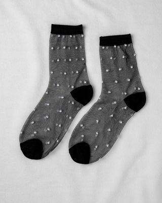 Unified Sheer Dots Socks
