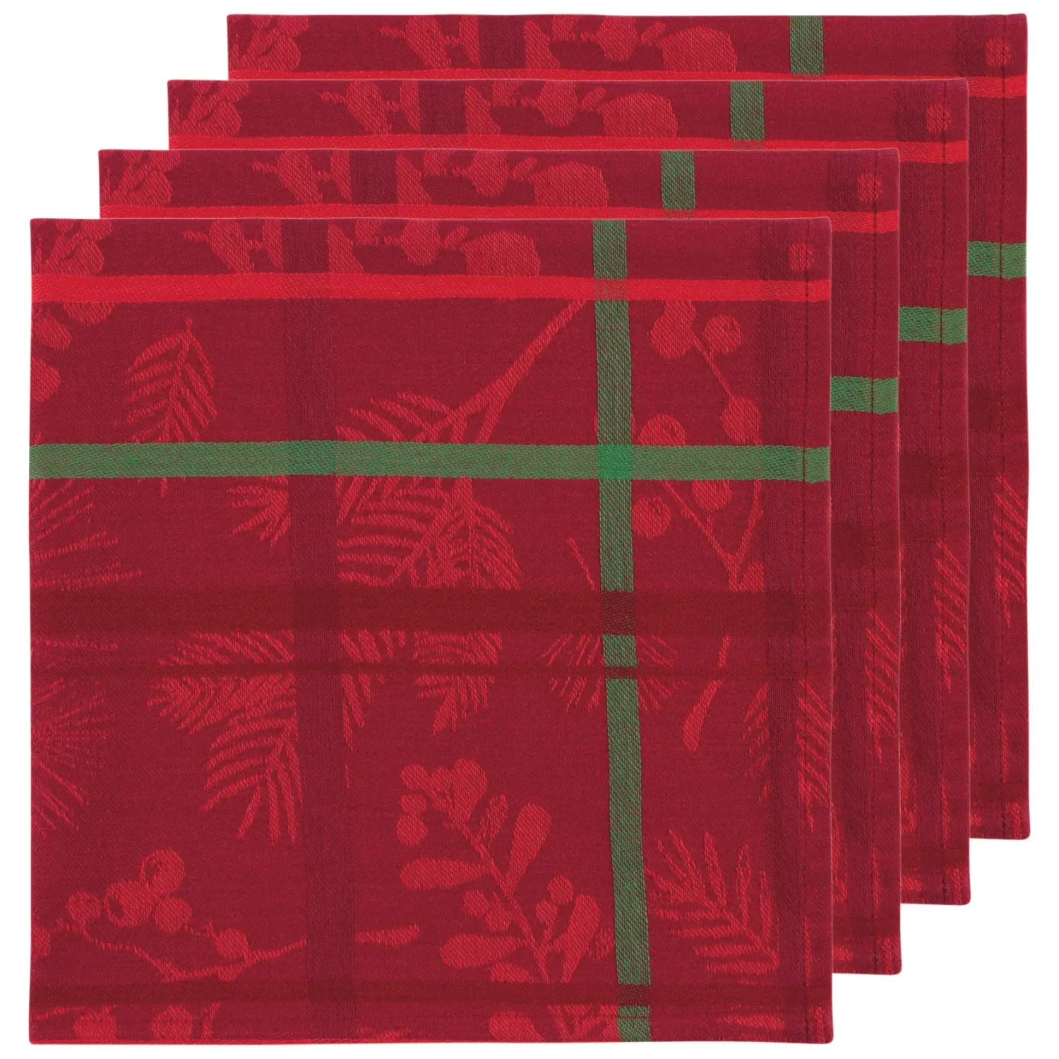 Danica Jacquard Winterberry Napkin Set/4 Danica Jacquard Winterberry Napkin Set/4
