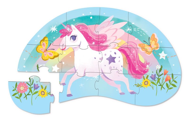 Crocodile Creek Mini Puzzle Sweet Unicorn 12pc Crocodile Creek Mini Puzzle Sweet Unicorn 12pc