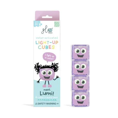 Glo Pals Light Up Cubes 4 pack Lumi Glo Pals Light Up Cubes 4 pack Lumi
