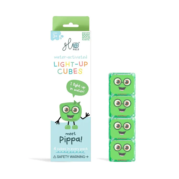 Glo Pals Light Up Cubes 4 pack Pippa Glo Pals Light Up Cubes 4 pack Pippa